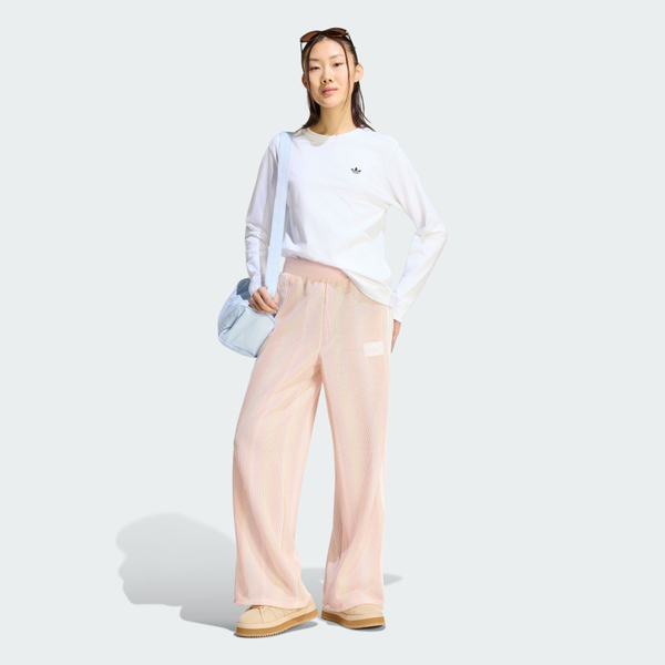 Adidas 愛迪達 Knit Fb Tp KY2037 女 長褲 運動長褲 休閒長褲 櫻花粉 亞版