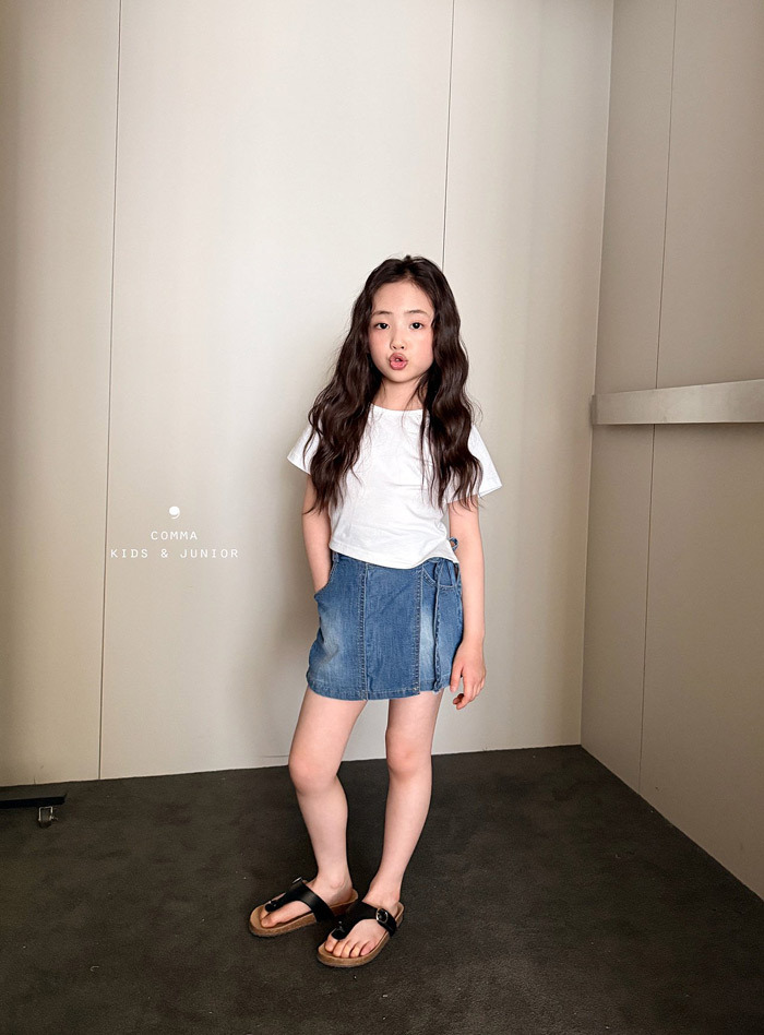 正韓夏CCOMMA 兩色不規則開邊上衣