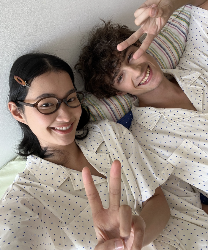OGGITT｜藍色小點點睡衣 (UNISEX)