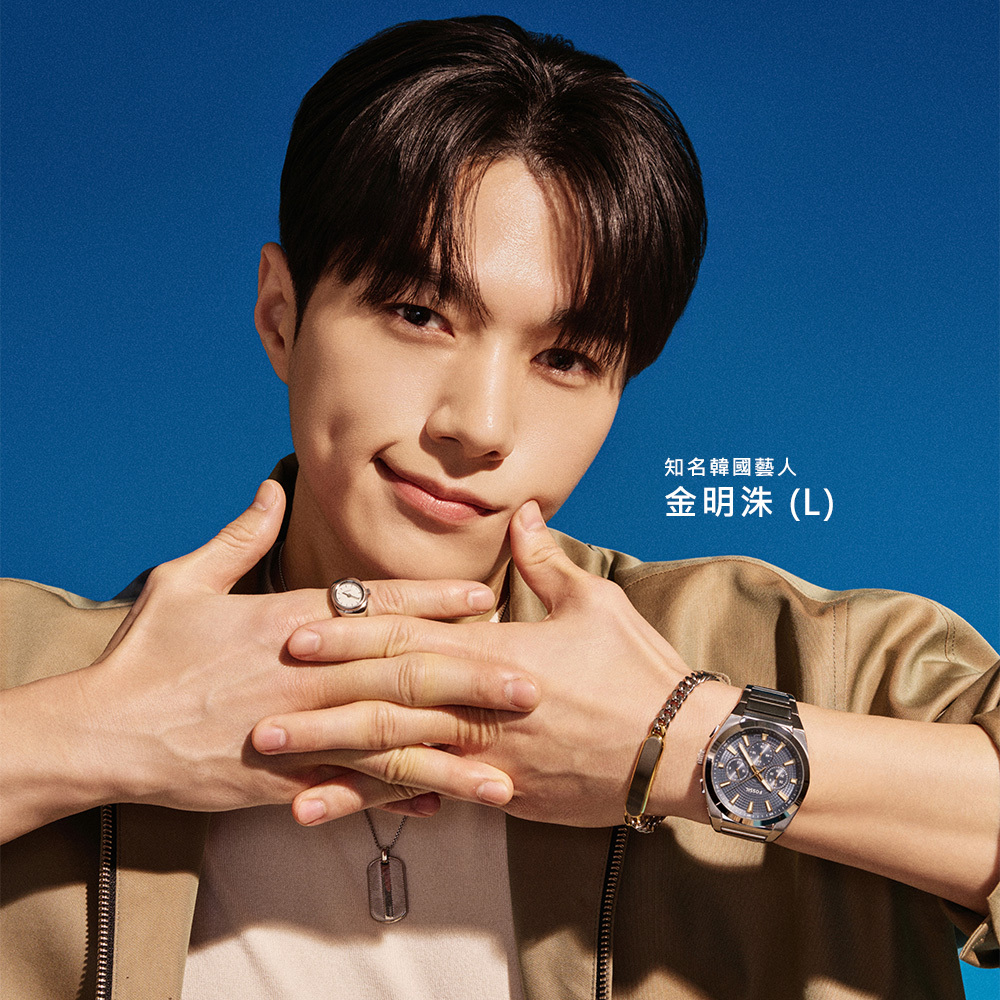 Watch Ring 手錶戒指 銀色不鏽鋼鍊帶 15MM ES5245