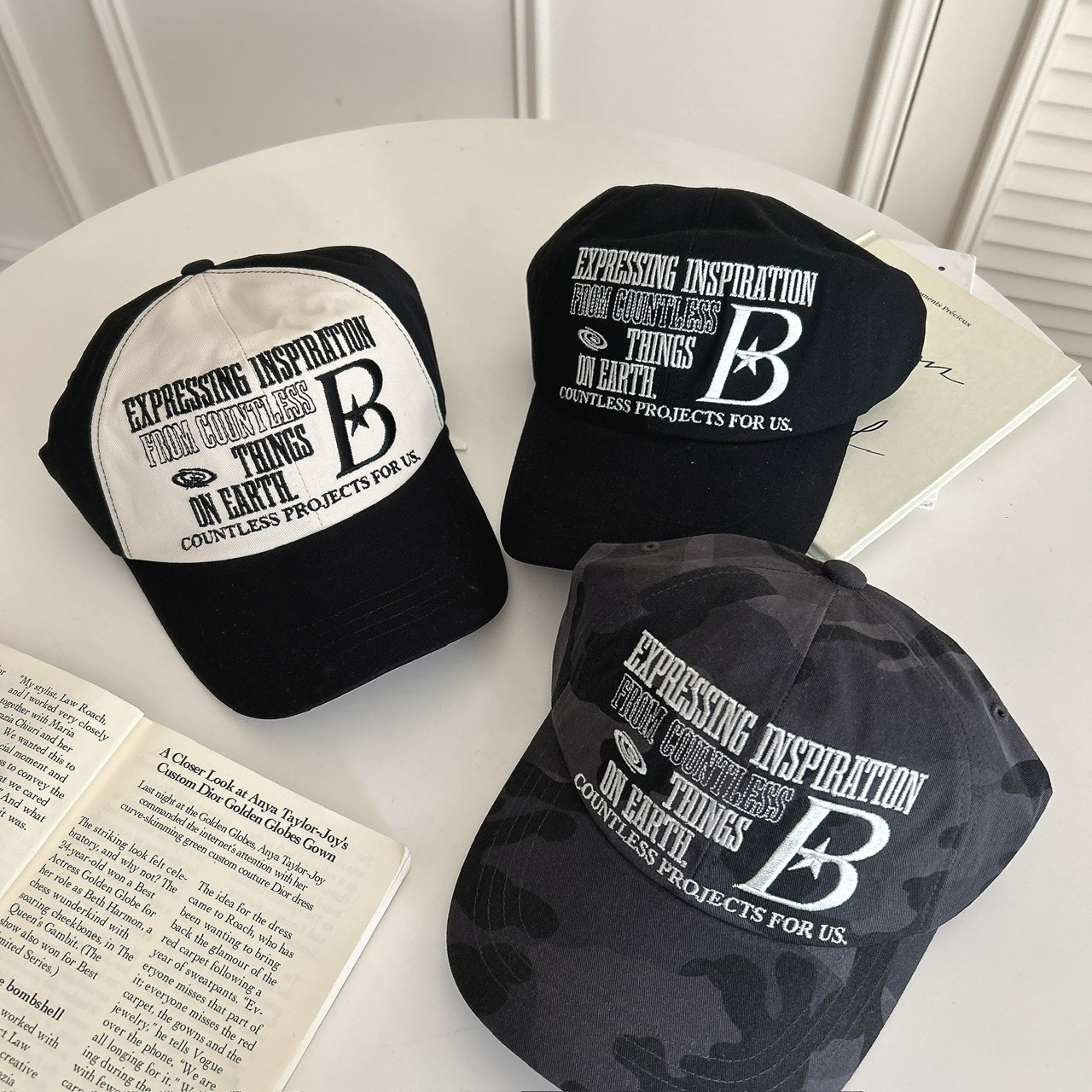 （現貨）韓牌 BAUF B logo 文字 老帽 BAUF04