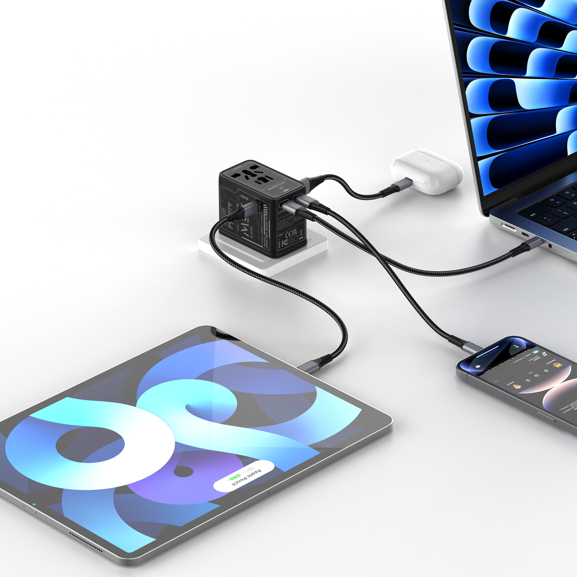 【Valore UTA-016】75W 全球通用旅行轉接器 (PD 快充版)