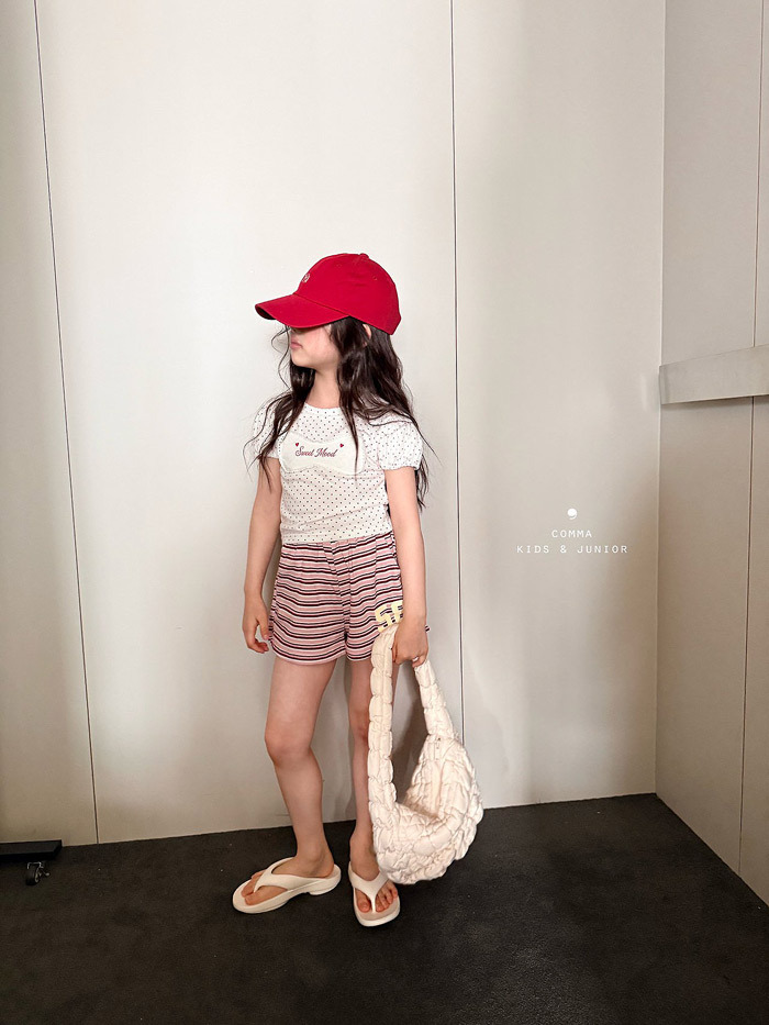正韓夏CCOMMA 兩色日系女孩點點上衣