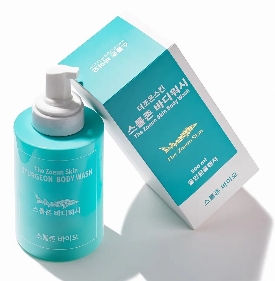 0511SB12-KOREATRIP-SKINCARE-鱘魚沐浴露 500ml (買1送1共2支套裝) (A12)