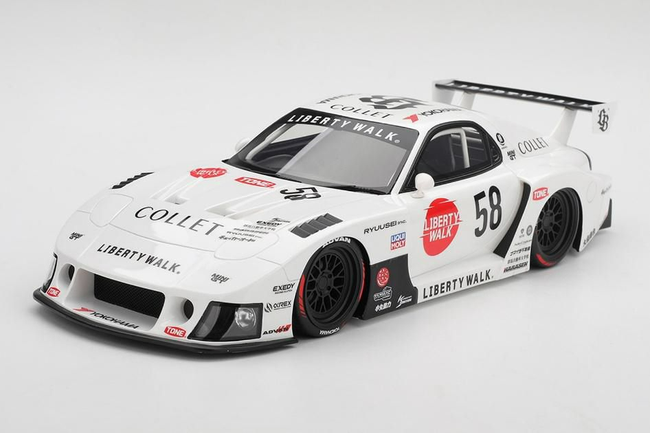 [預訂] TOP SPEED 1/18 Mazda RX-7 LB-Hinomaru