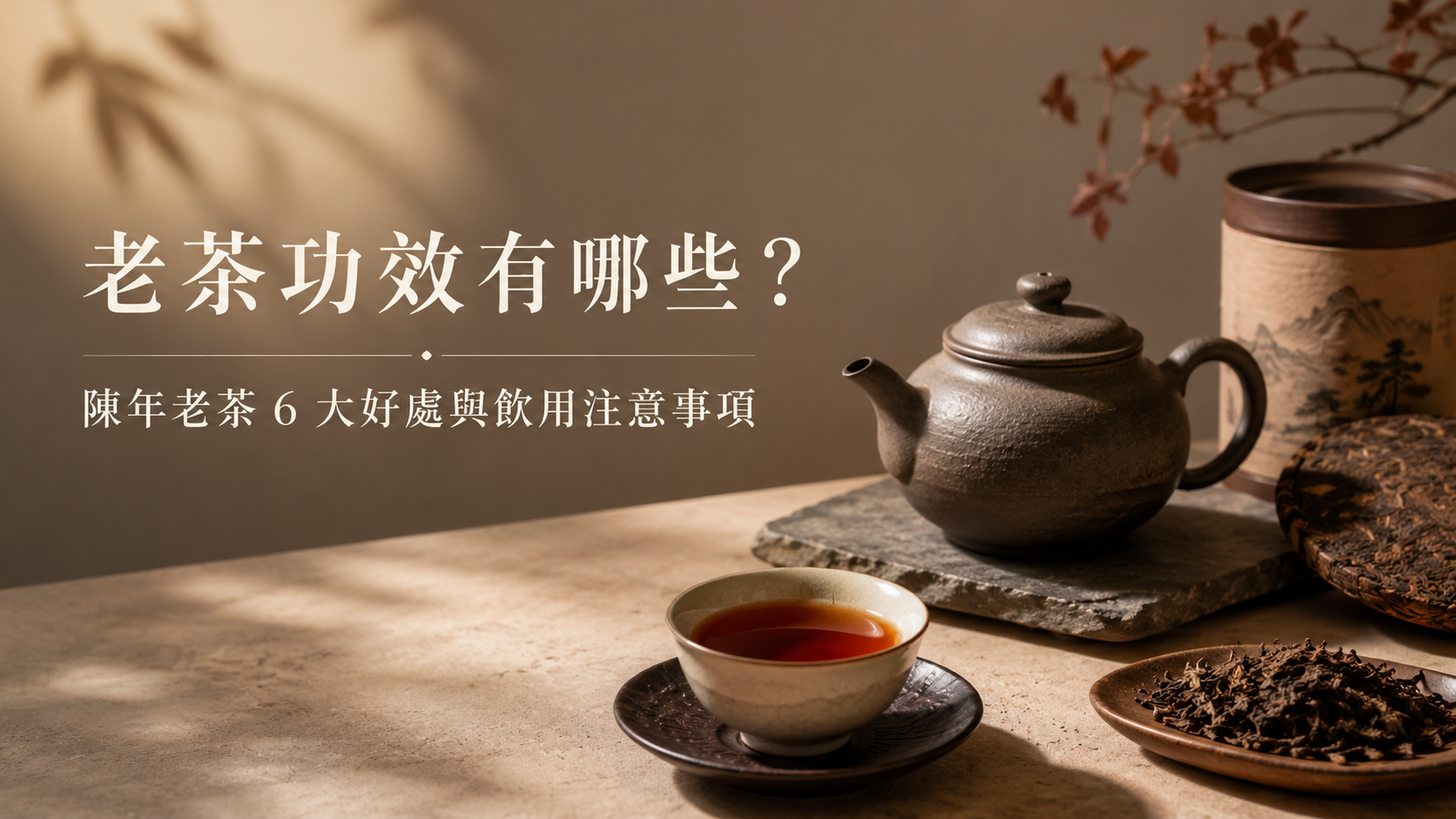 老茶功效有哪些？陳年老茶 6 大好處與飲用注意事項
