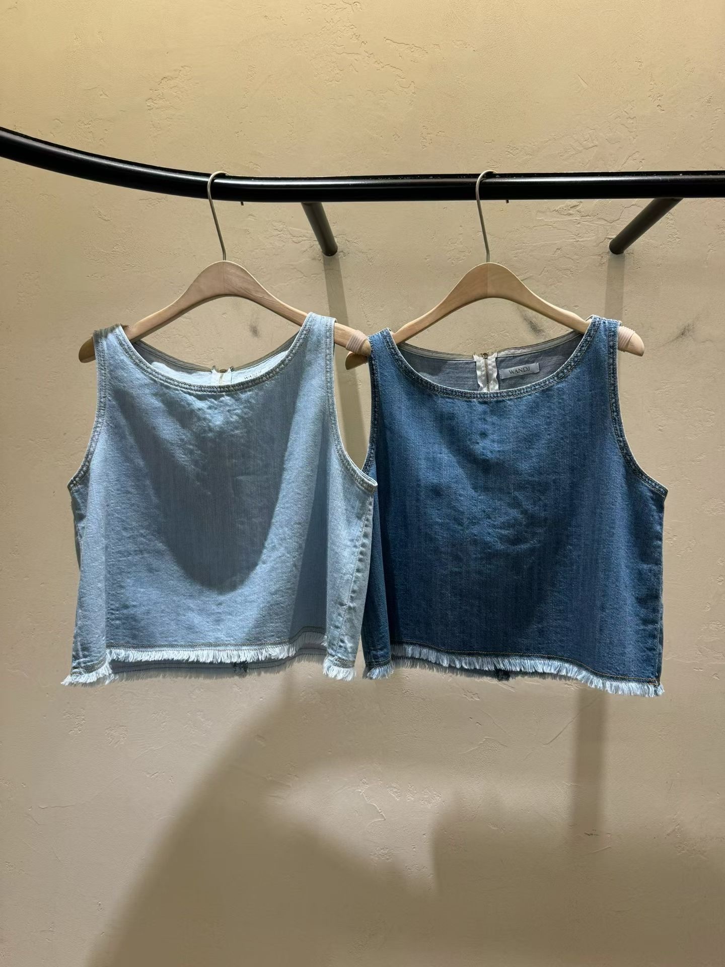 WJ2657 biggs Denim Sleeveless