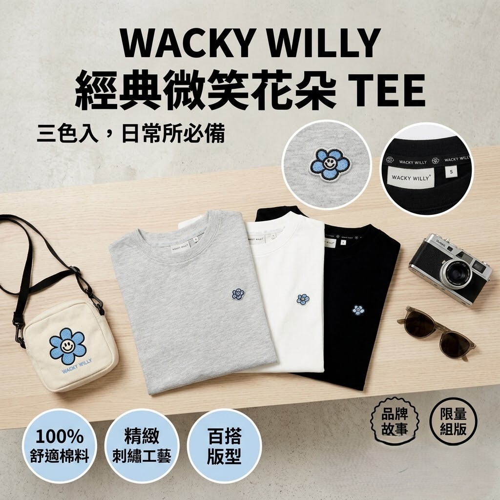 【直播】Wacky Willy LX0509118 花花logo短袖上衣