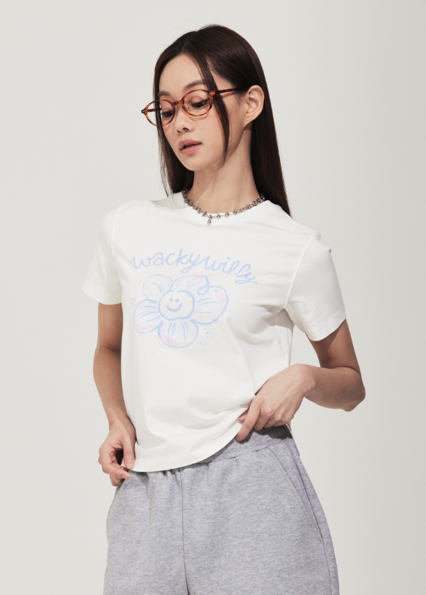 【直播】Wacky Willy LX0509120 女裝圖案短袖上衣
