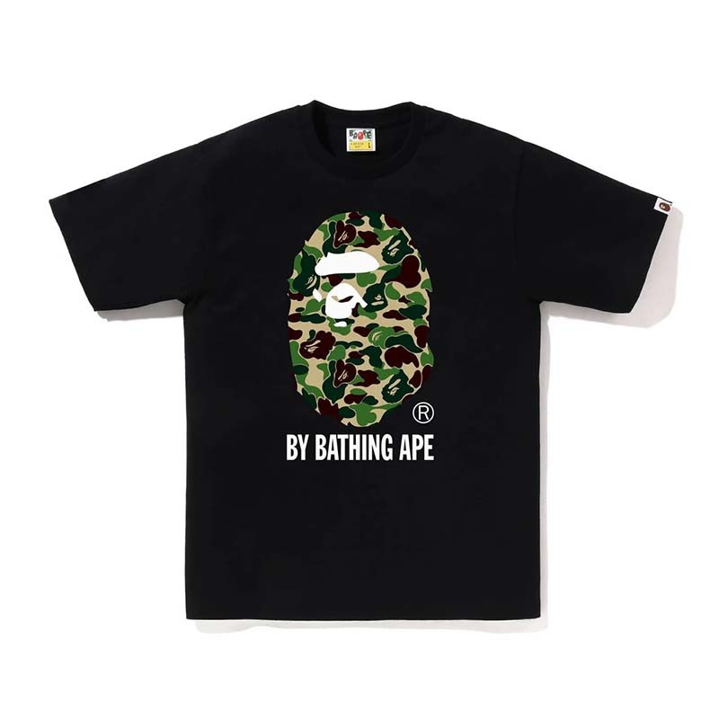 BAPE Abc Camo By Bathing Ape Tee 猿人 黃迷彩 短袖 黑色 1J80110010-BN [台灣現貨]