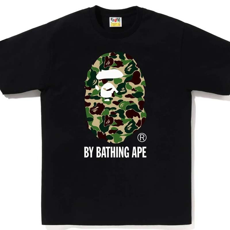 BAPE Abc Camo By Bathing Ape Tee 猿人 黃迷彩 短袖 黑色 1J80110010-BN [台灣現貨]
