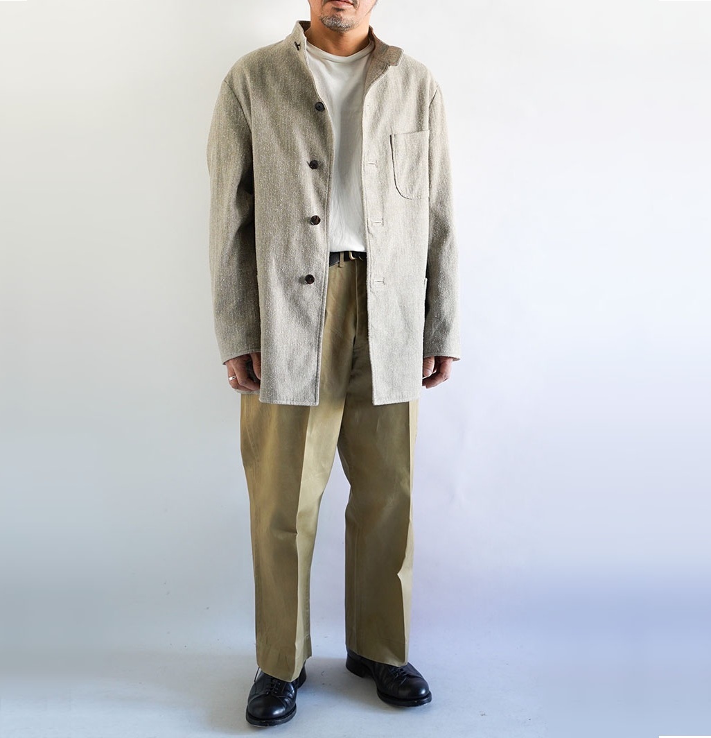 LAST PCS: A.PRESSE HUNTING JACKET (COTTON/SILK) - BEIGE SIZE 2 PRE ORDER ITEM (預訂中)