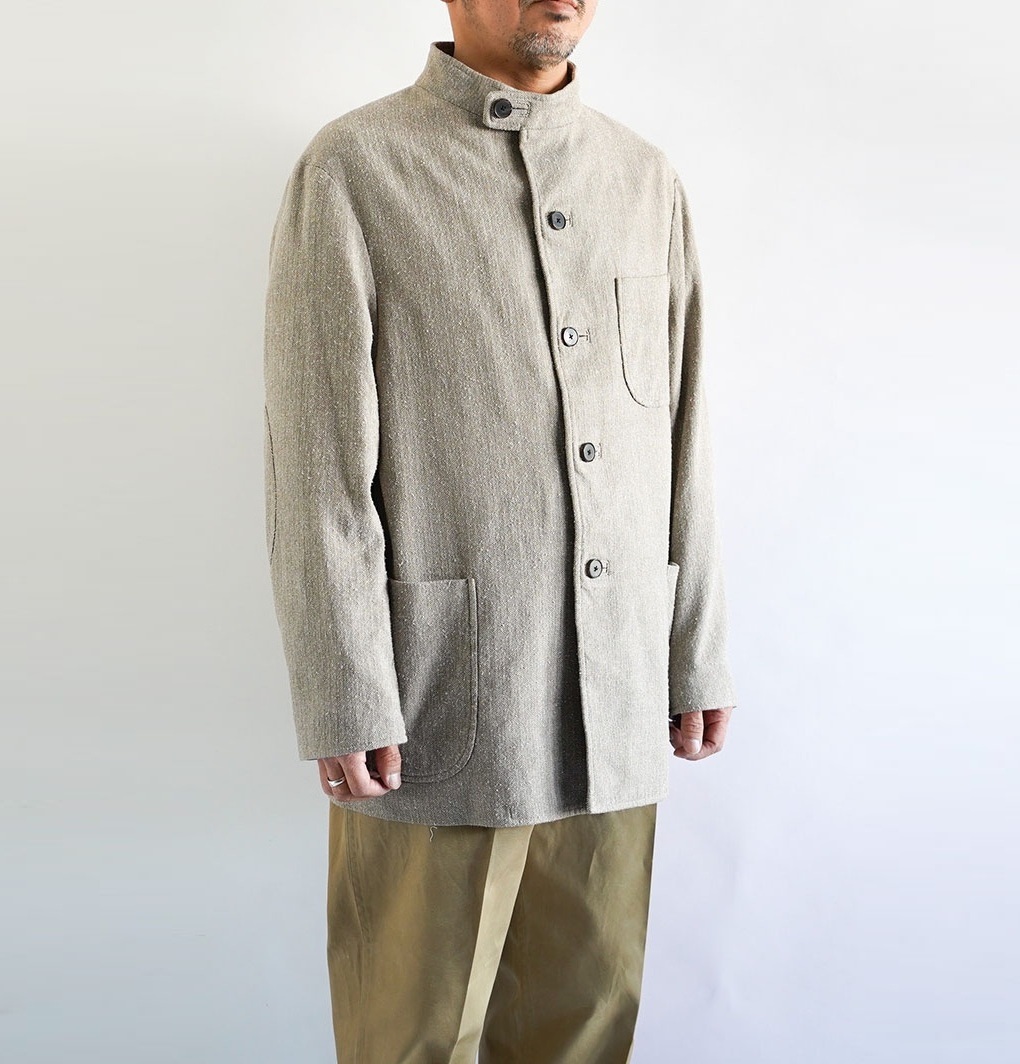 LAST PCS: A.PRESSE HUNTING JACKET (COTTON/SILK) - BEIGE SIZE 2 PRE ORDER ITEM (預訂中)