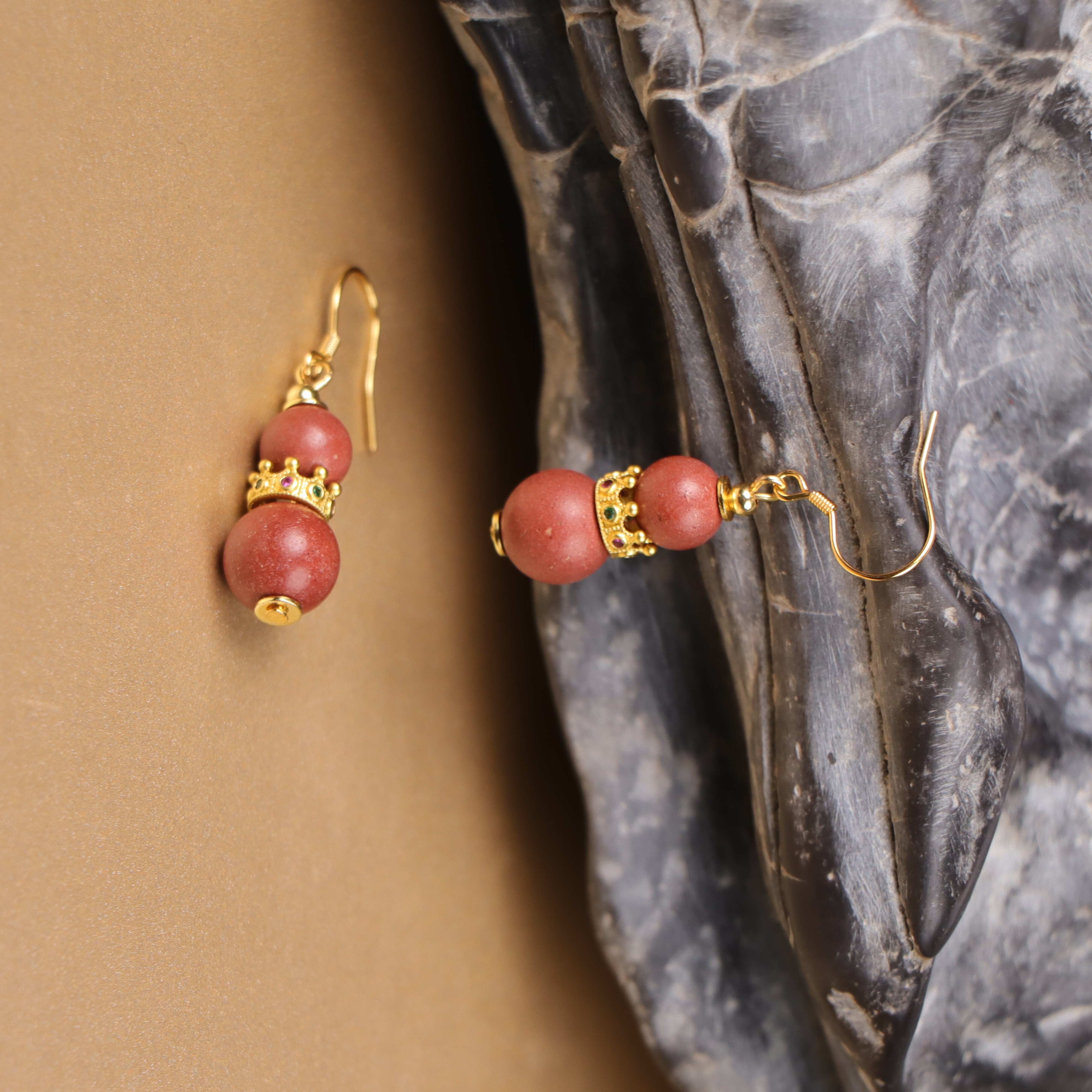 【直播】 LX0511179 花蕊夫人皇冠女王耳環8mm