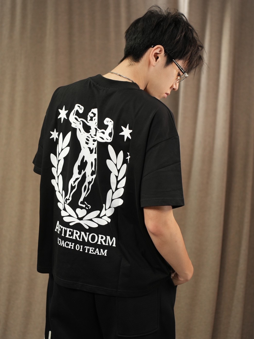 AFTERNORM 肌肉 美式 短寬版 #短袖