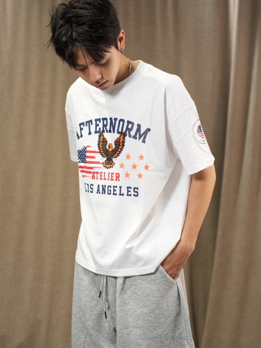 AFTERNORM 老鷹 美式 短寬版 #短袖