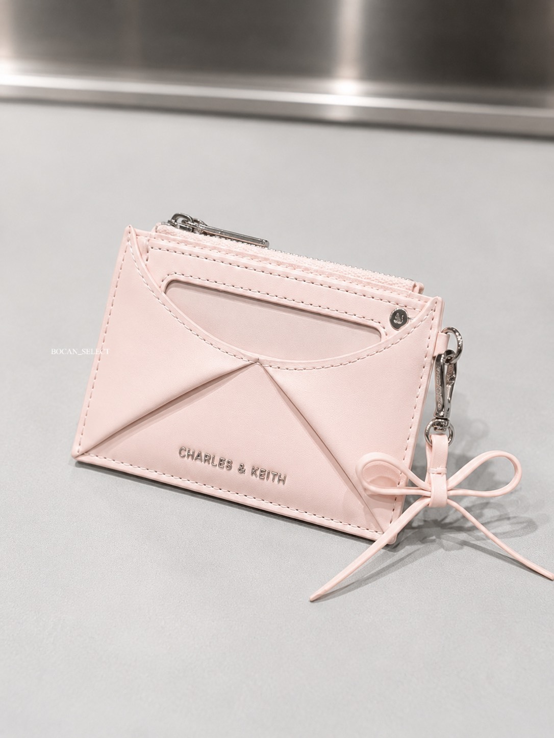 CHARLES&KEITH  小CK 多功能 蝴蝶結 卡包 二色