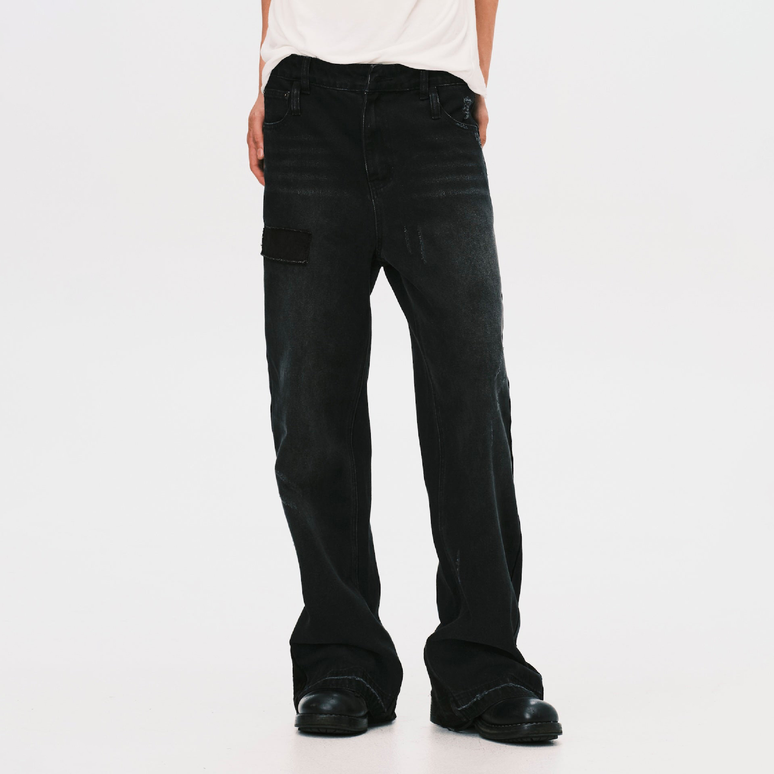 ANOWHEREMAN Patwork Denim Jeans