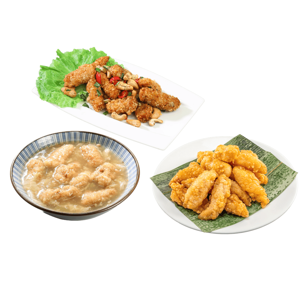 【實珍園】香酥黃金魚塊180g/包