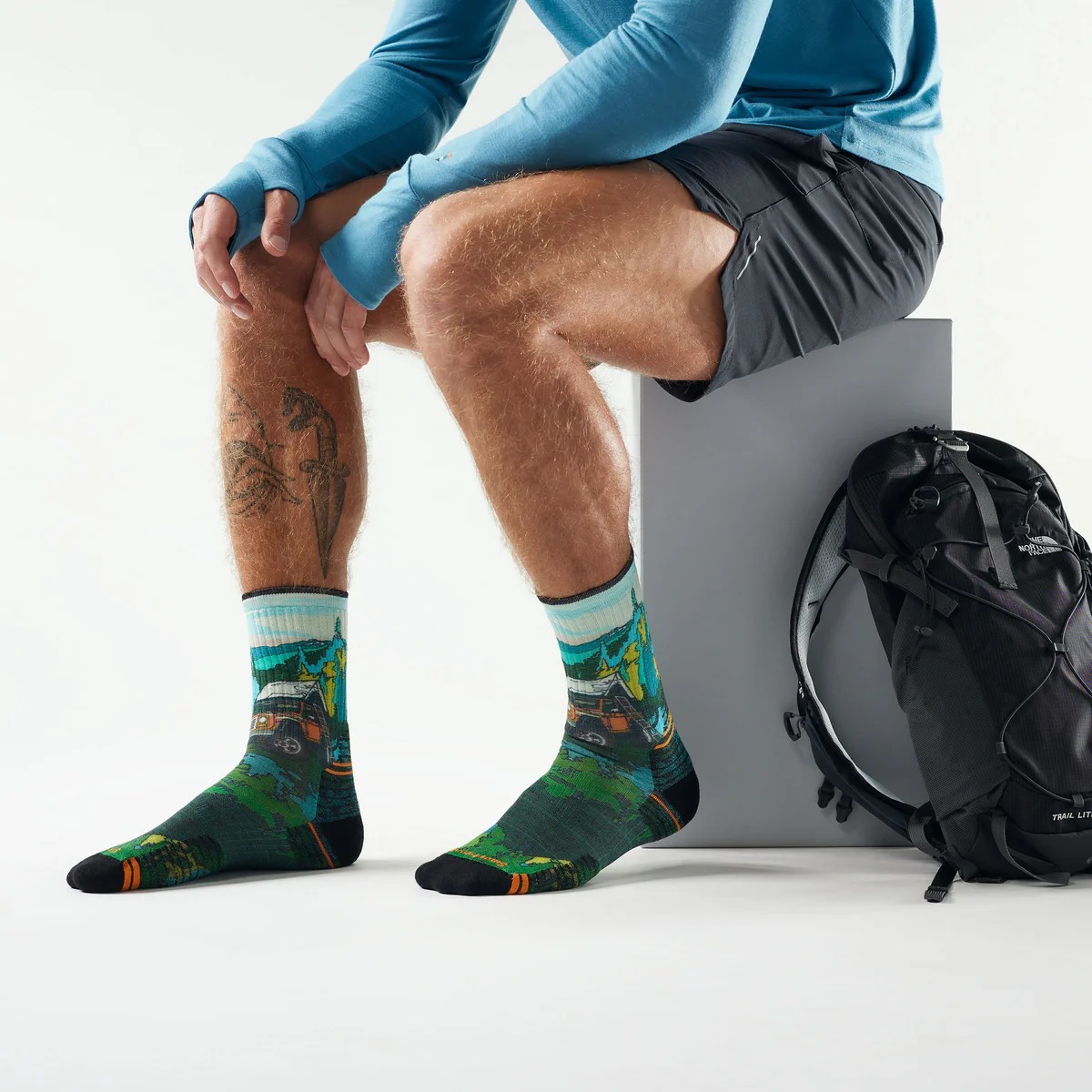 Smartwool 機能戶外局部輕量減震中長襪-露營車 SW003032K18 苔癬綠 [HappyOutdoor]