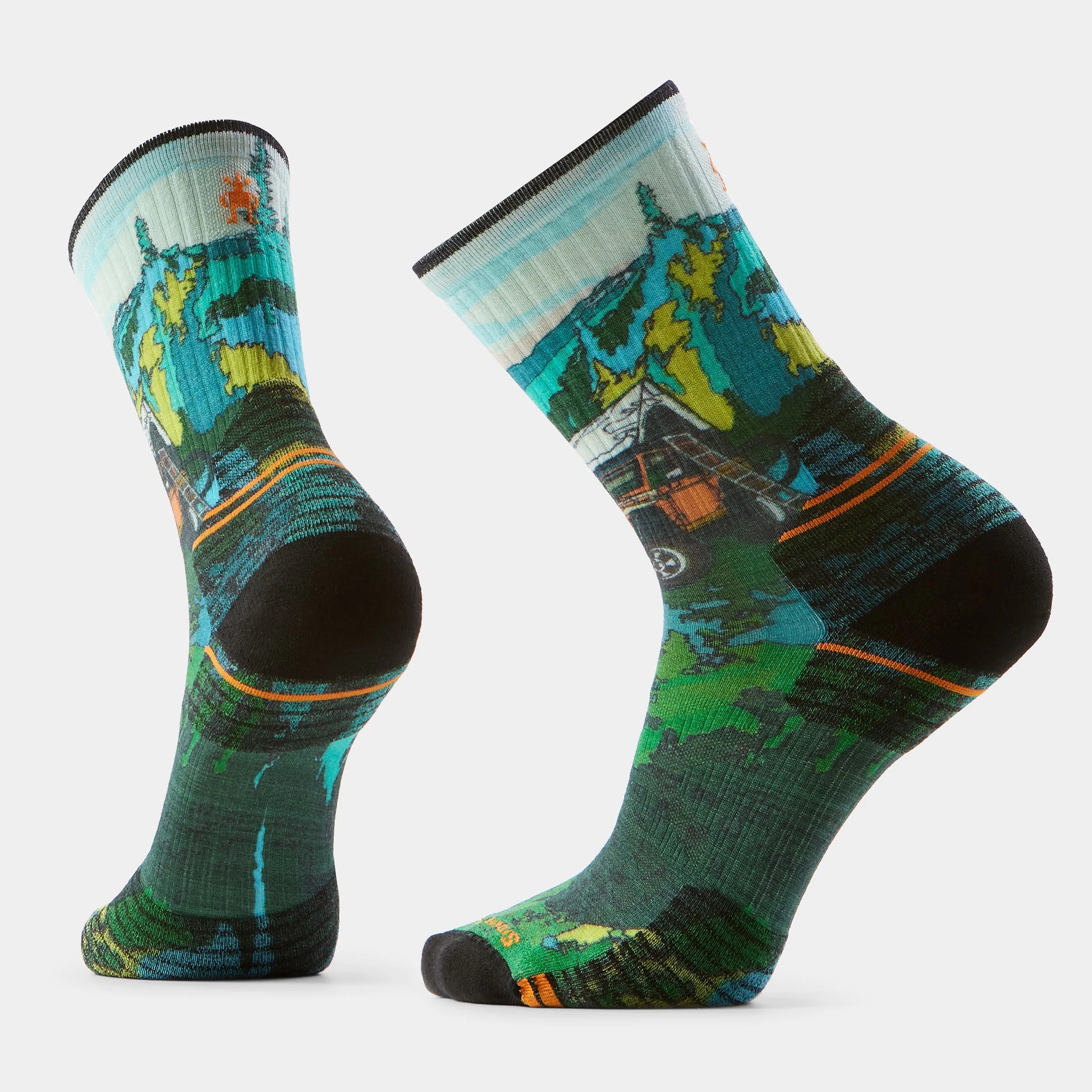 Smartwool 機能戶外局部輕量減震中長襪-露營車 SW003032K18 苔癬綠 [HappyOutdoor]