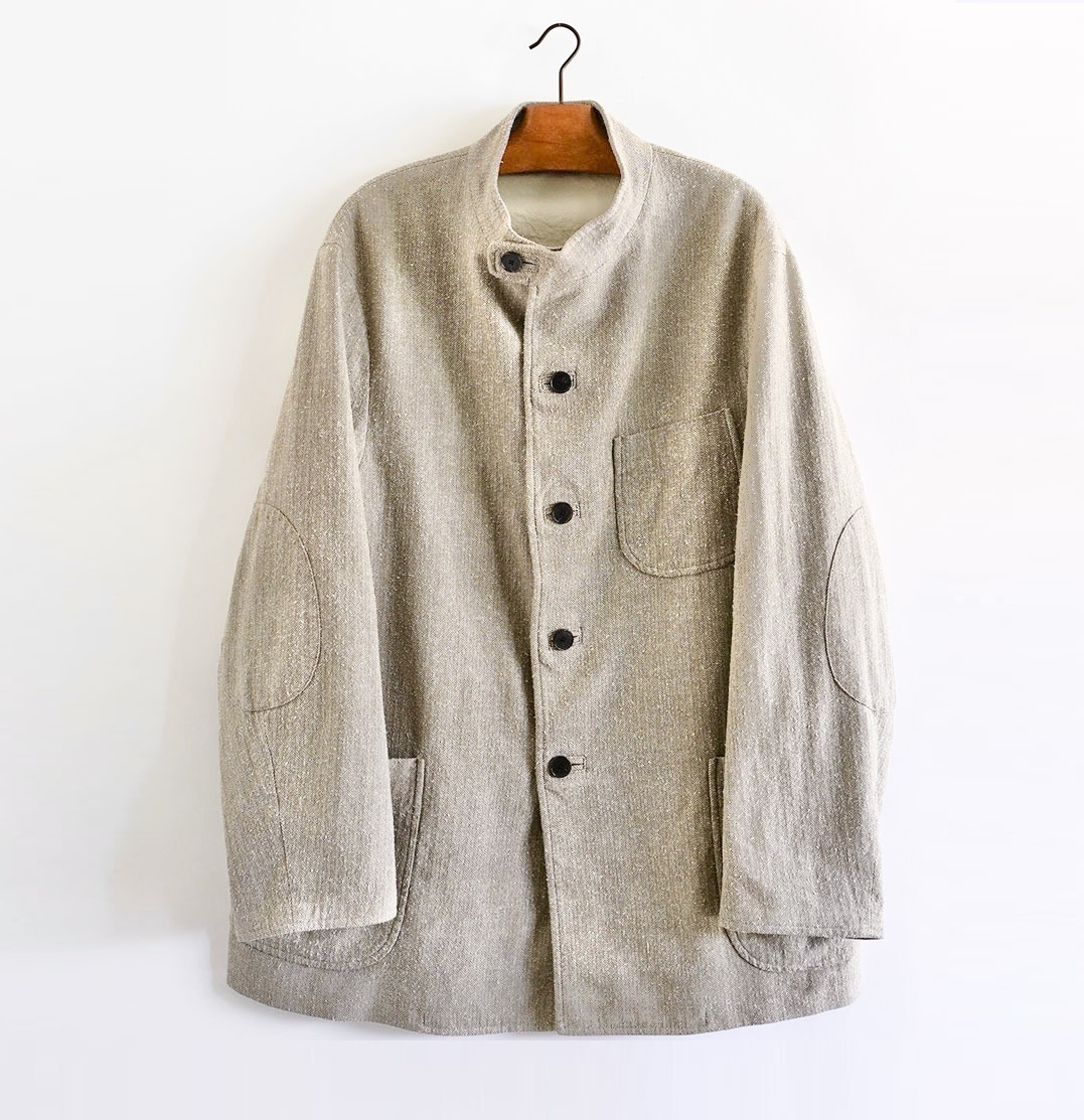 LAST PCS: A.PRESSE HUNTING JACKET (COTTON/SILK) - BEIGE SIZE 2 PRE ORDER ITEM (預訂中)