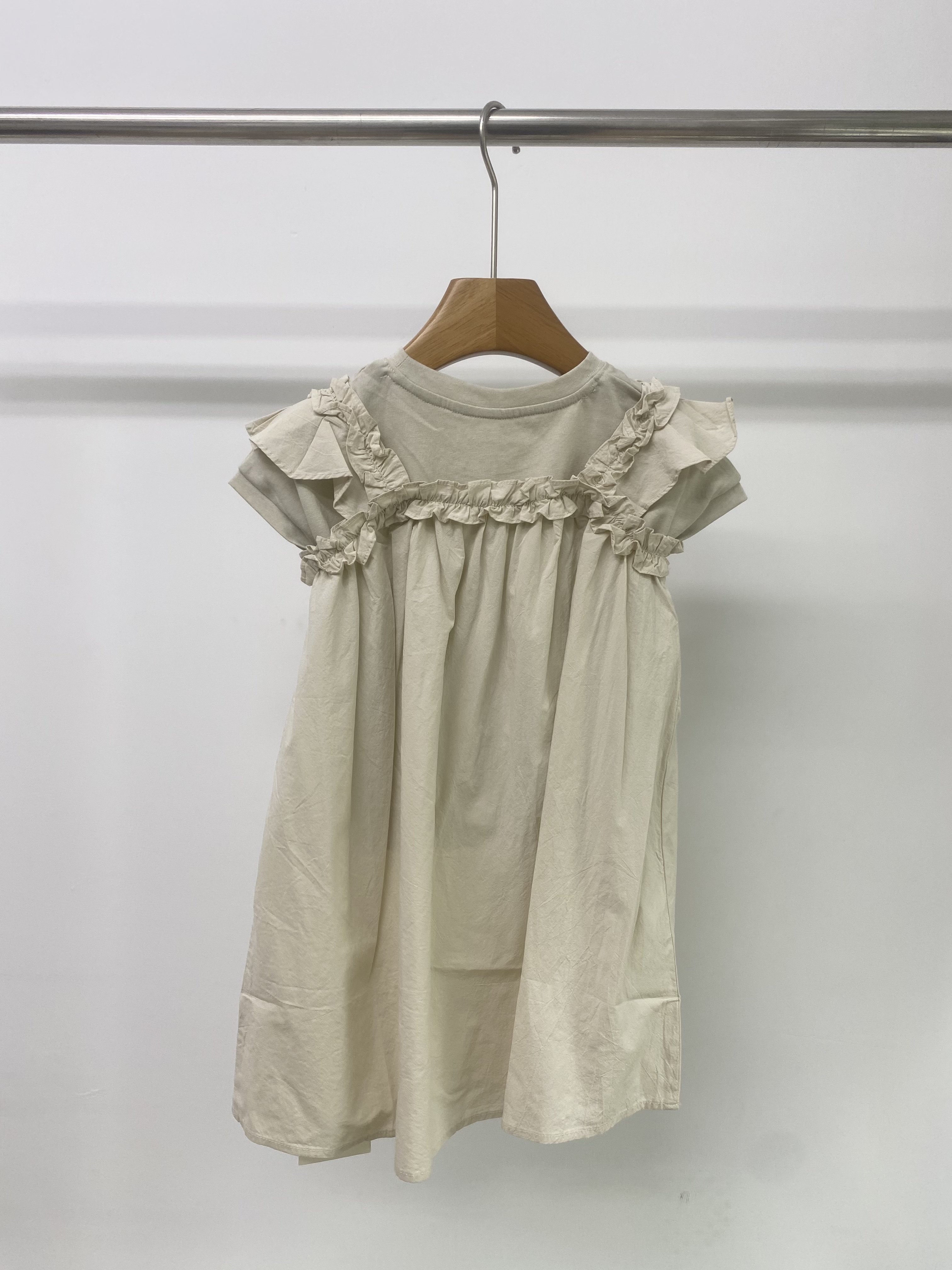 A05162荷葉花邊兩件式連身裙