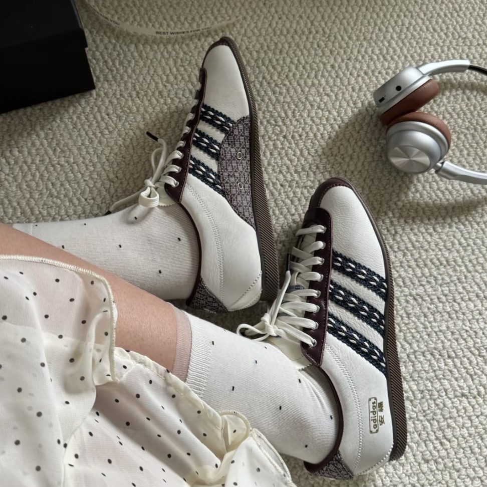 ADIDAS ORIGINALS ANFU 米白酒紅 編織 安福 復古 男女同款 KH5903
