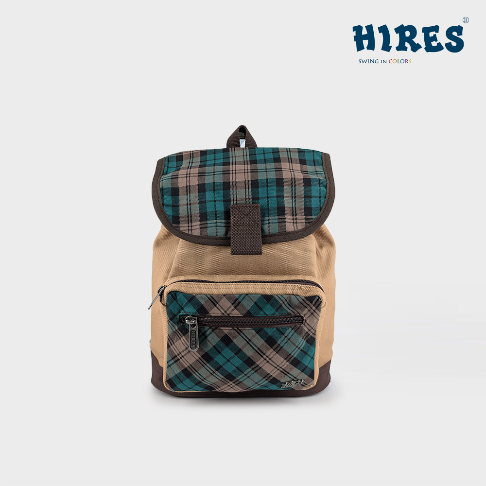 【 HIRES 】格子乖乖系列  水桶後背包