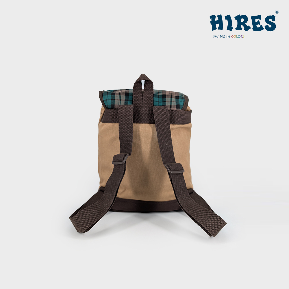【 HIRES 】格子乖乖系列  水桶後背包