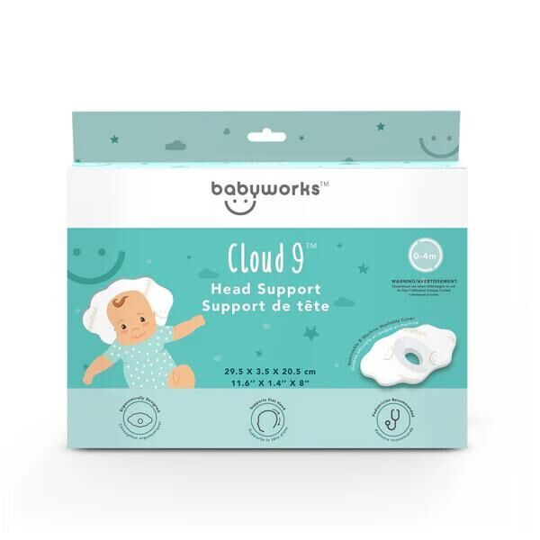 BABYWORKS  雲型防扁頭嬰兒支撐枕