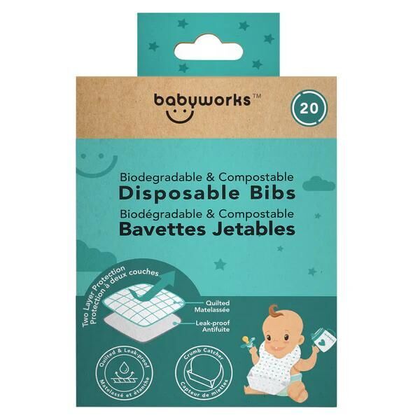 BABYWORKS  即棄口水肩- 20塊