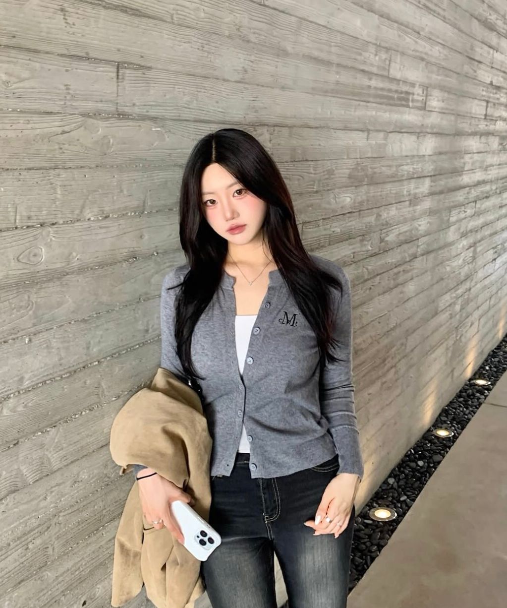 #預購 🇰🇷韓國26春夏 MUCENT 排扣短版亨利領針織上衣 M35