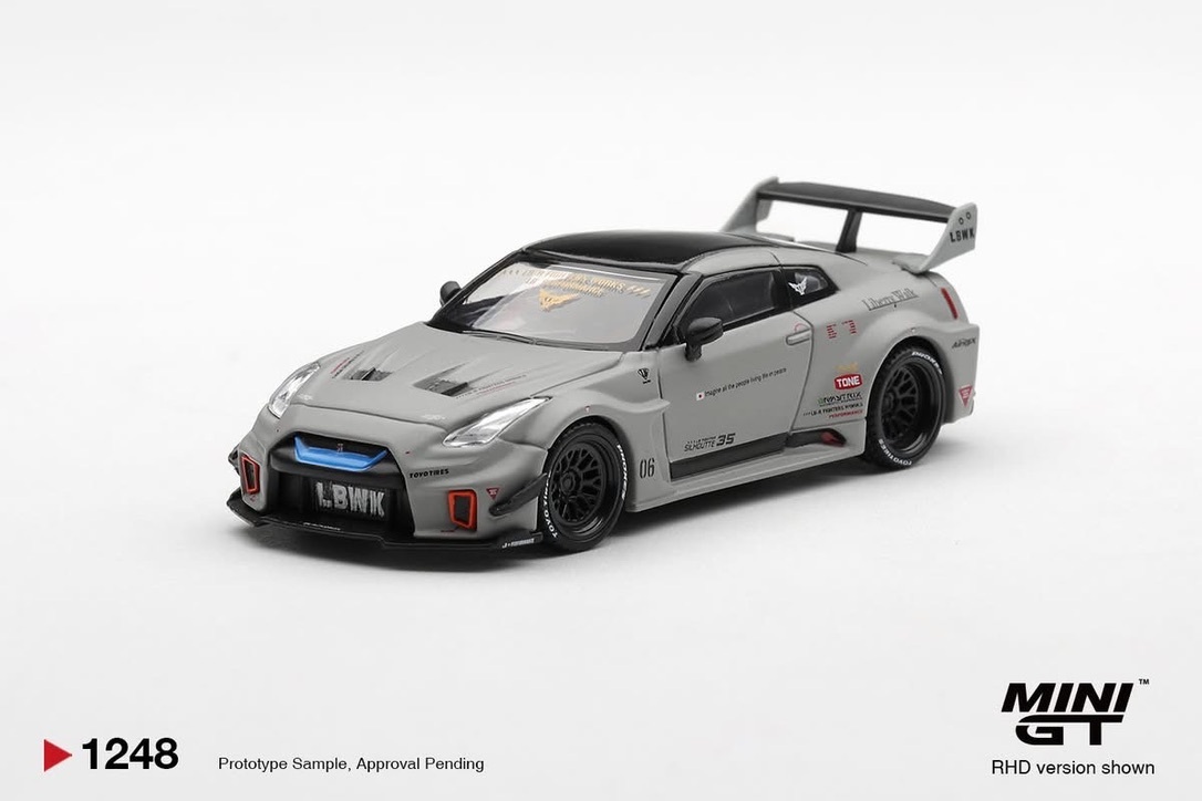 預訂 Pre Order - MiniGT 1248 NISSAN LB-Silhouette WORKS GT 35GT-RR Ver.1 Matt Grey (MGT01248-L/ MGT01248-R/ MGT01248-BL)
