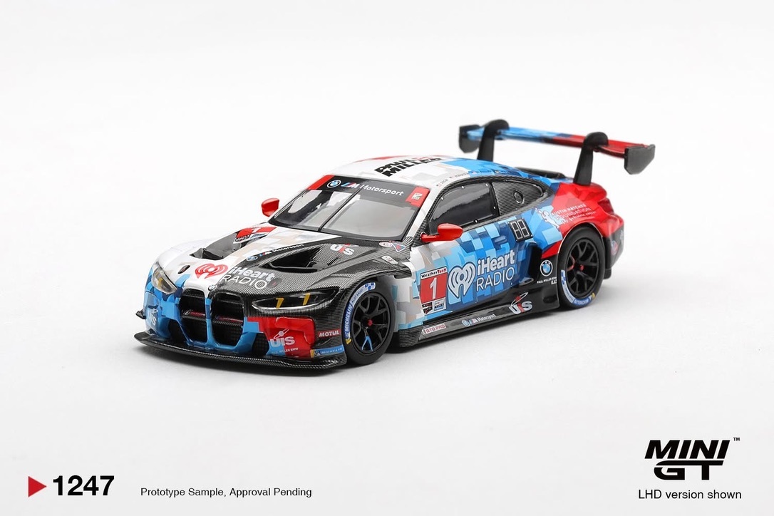 預訂 Pre Order - MiniGT 1247 BMW M4 GT3 EVO #1 Paul Miller Racing 2025 IMSA Daytona 24 Hrs  (MGT01247-L/ MGT01247-BL)