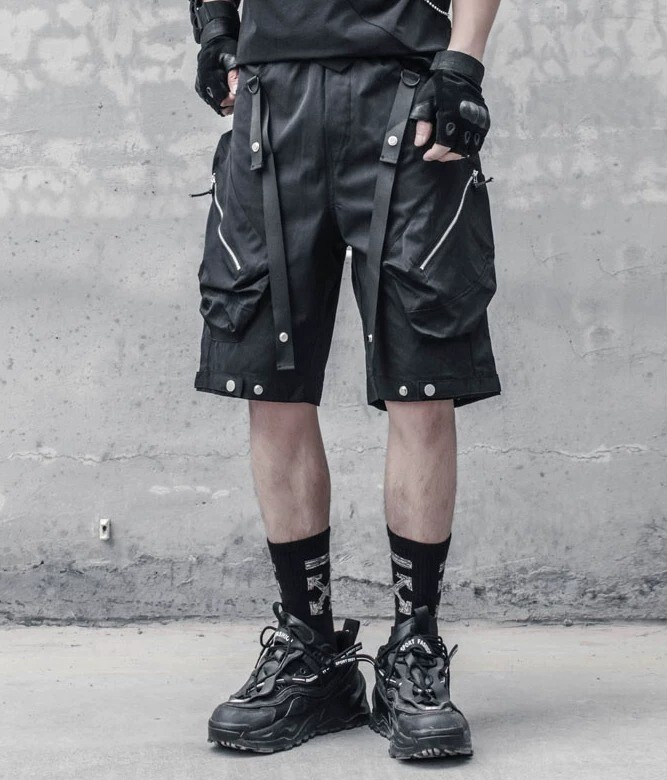 𝙏𝙀𝘾𝙃𝙒𝙀𝘼𝙍 機能工裝飄帶傘兵褲