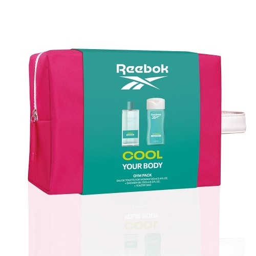 【GISH Beauty】Reebok 清新水能量女性淡香水經典限量手拿盥洗包組