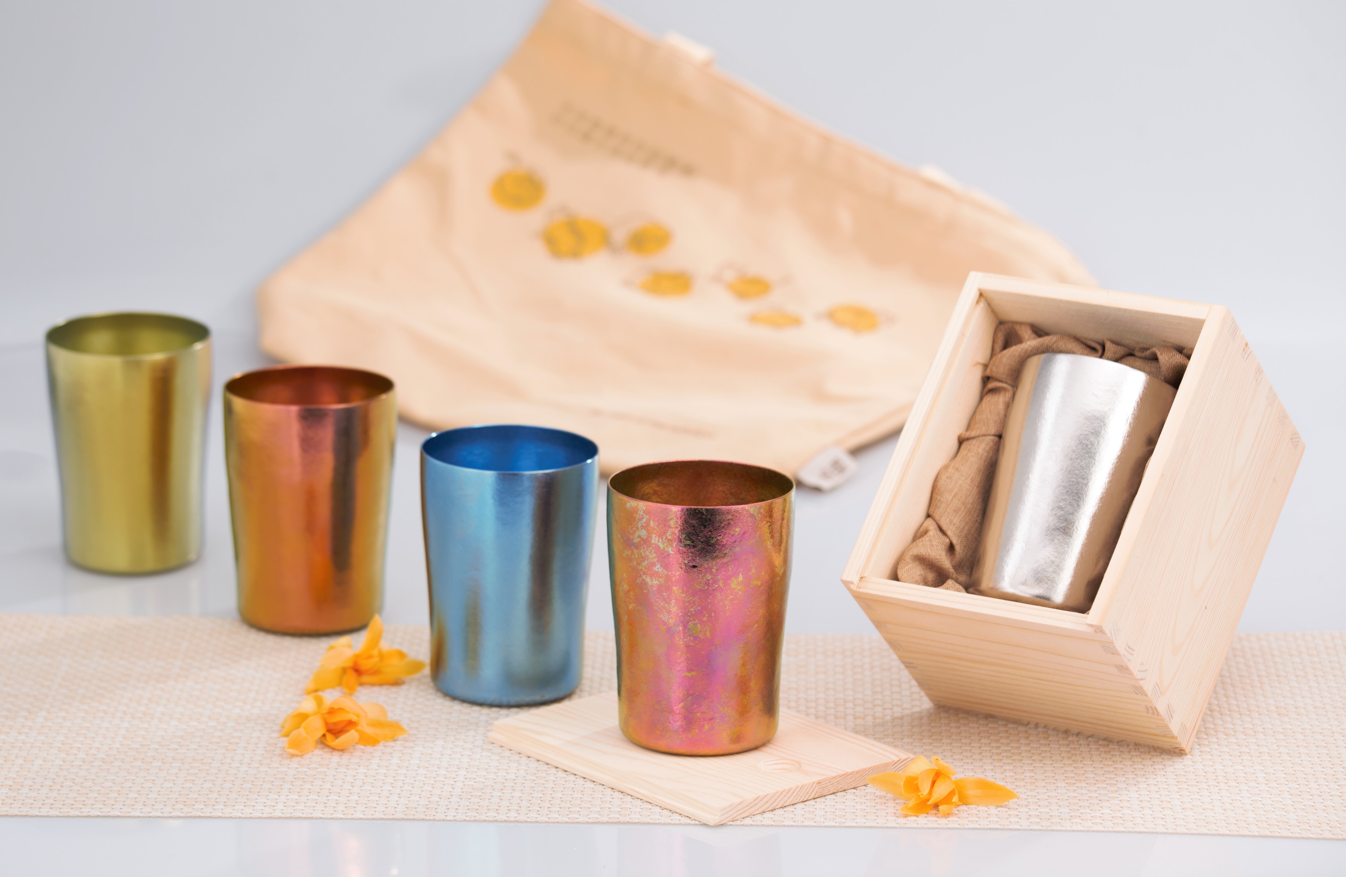 純鈦雙層杯｜耀鈦系列【金】300ml