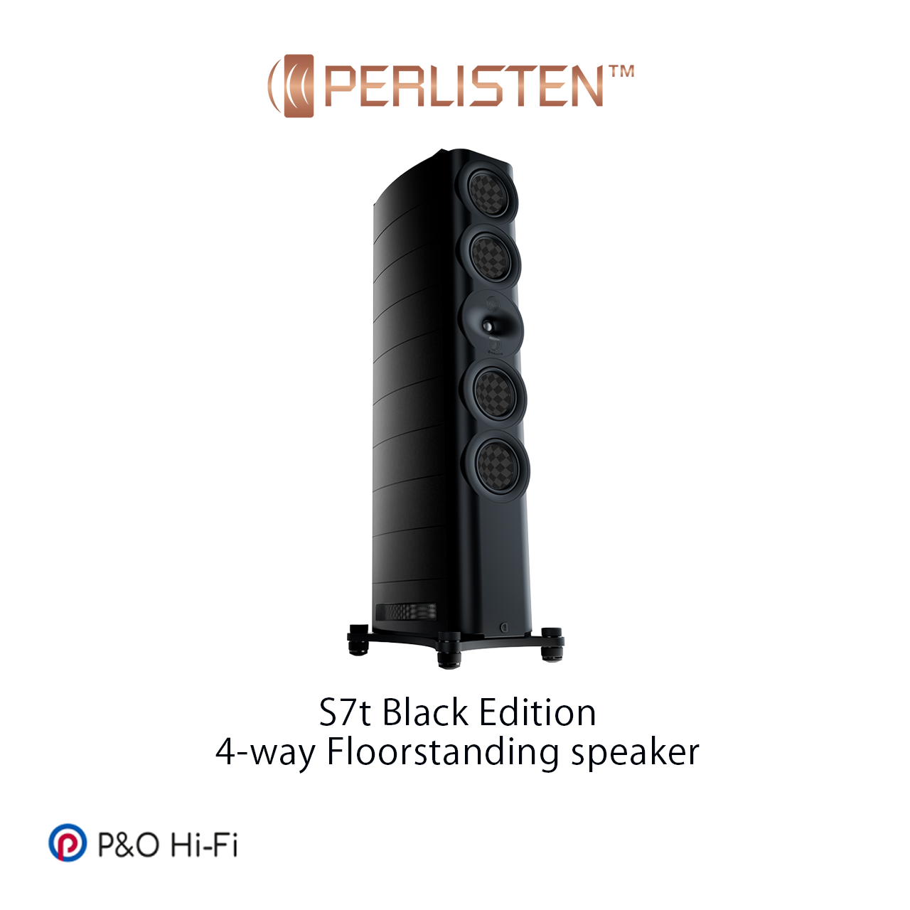 PERLISTEN S7t Black Edition 4 路分音座地喇叭(一對)