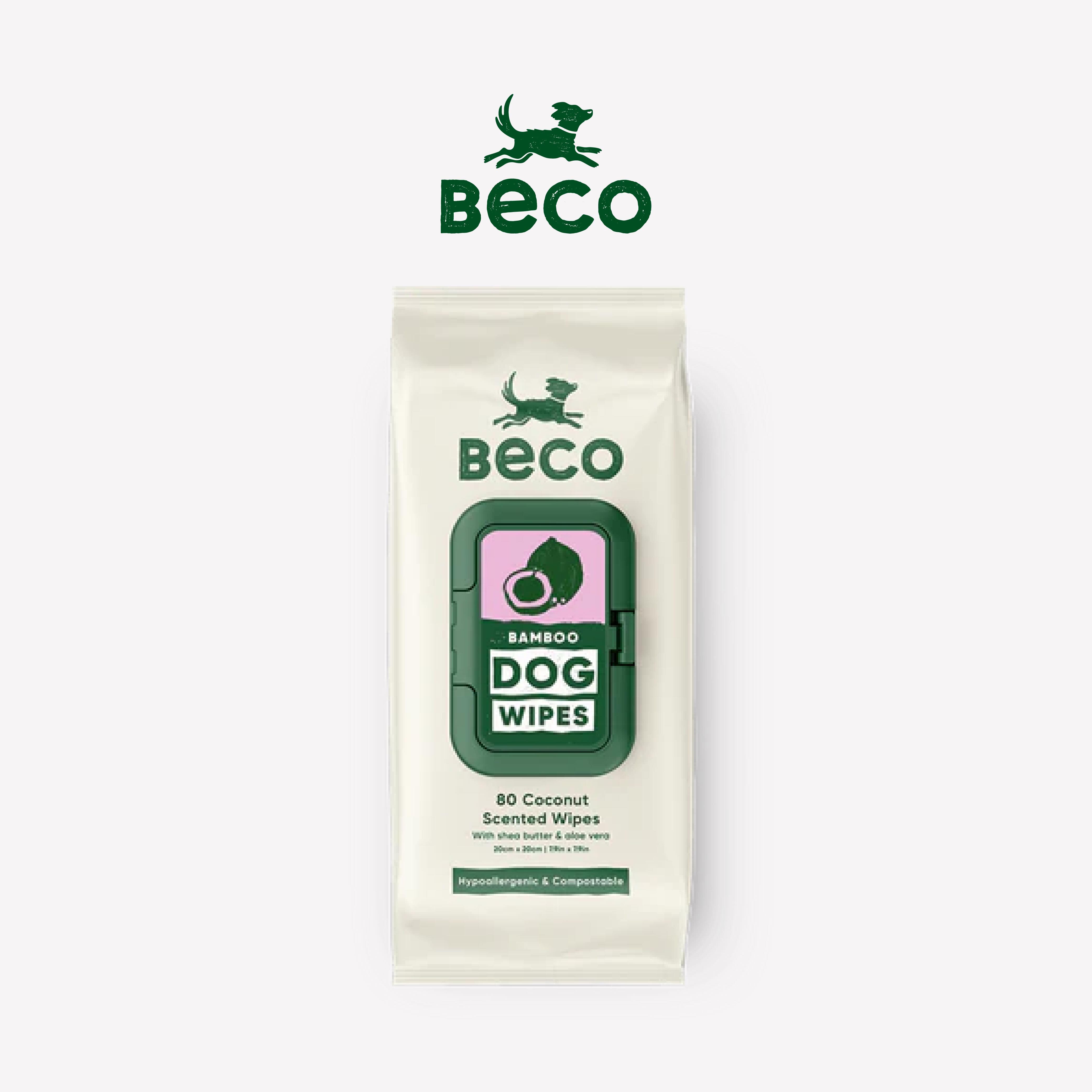 椰子香 - 竹製狗狗濕紙巾​｜英國 Beco