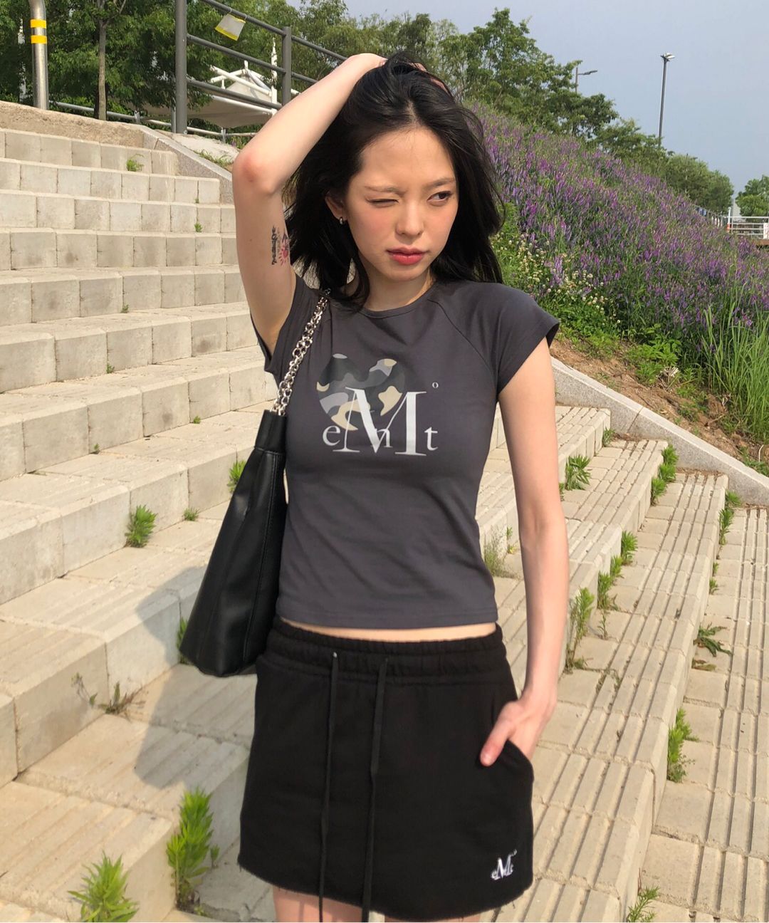 #預購 🇰🇷韓國26春夏 MUCENT 愛心迷彩短袖 男女共用 M38