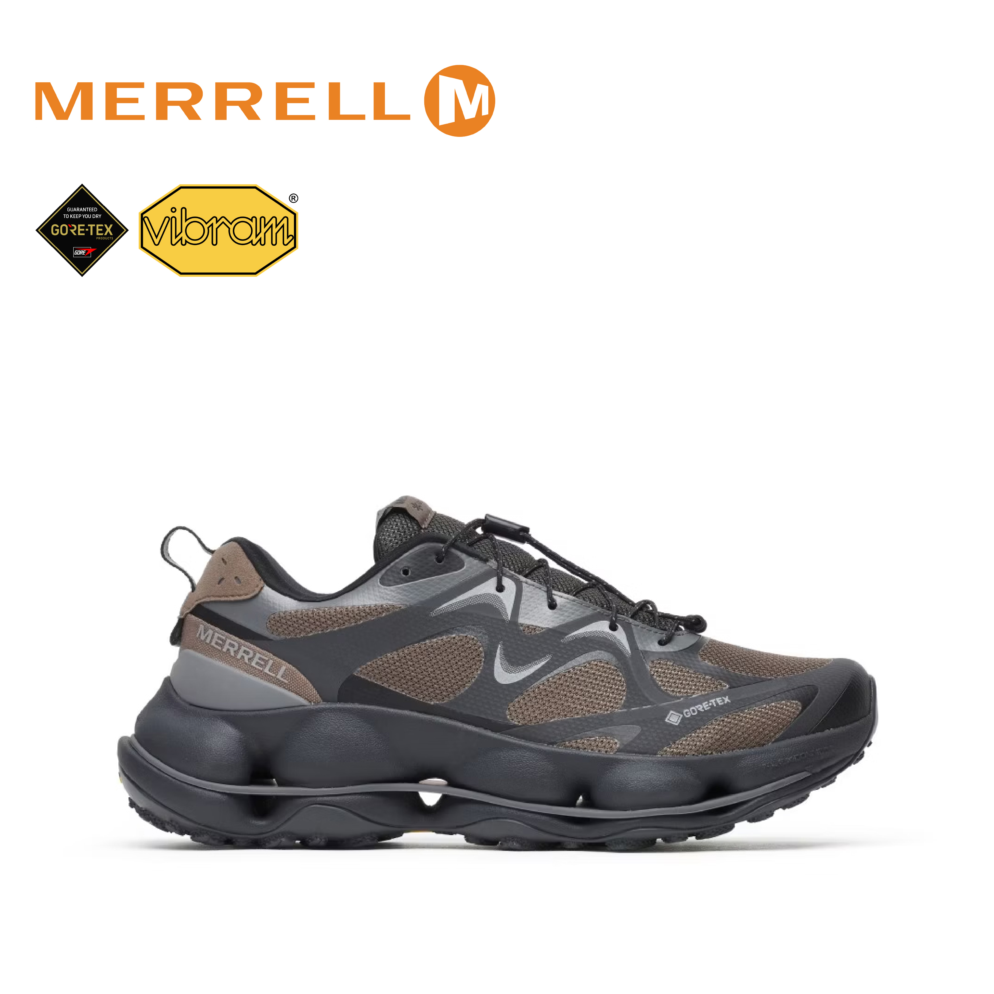 MERRELL 美國 SPEEDARC MATIS GORE-TEX® × Snow Peak 聯名款 登山健行鞋 男款 (灰) 33ML05630、33ML05630A