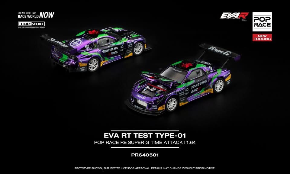 預訂 Pre Order - POPRACE EVA RT TEST TYPE-01 POP RACE RE SUPER G TIME ATTACK     PR640501