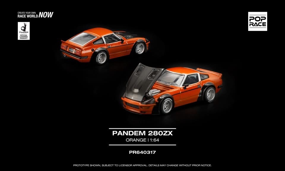 預訂 Pre Order - POPRACE PANDEM 280ZX - ORANGE    PR640317