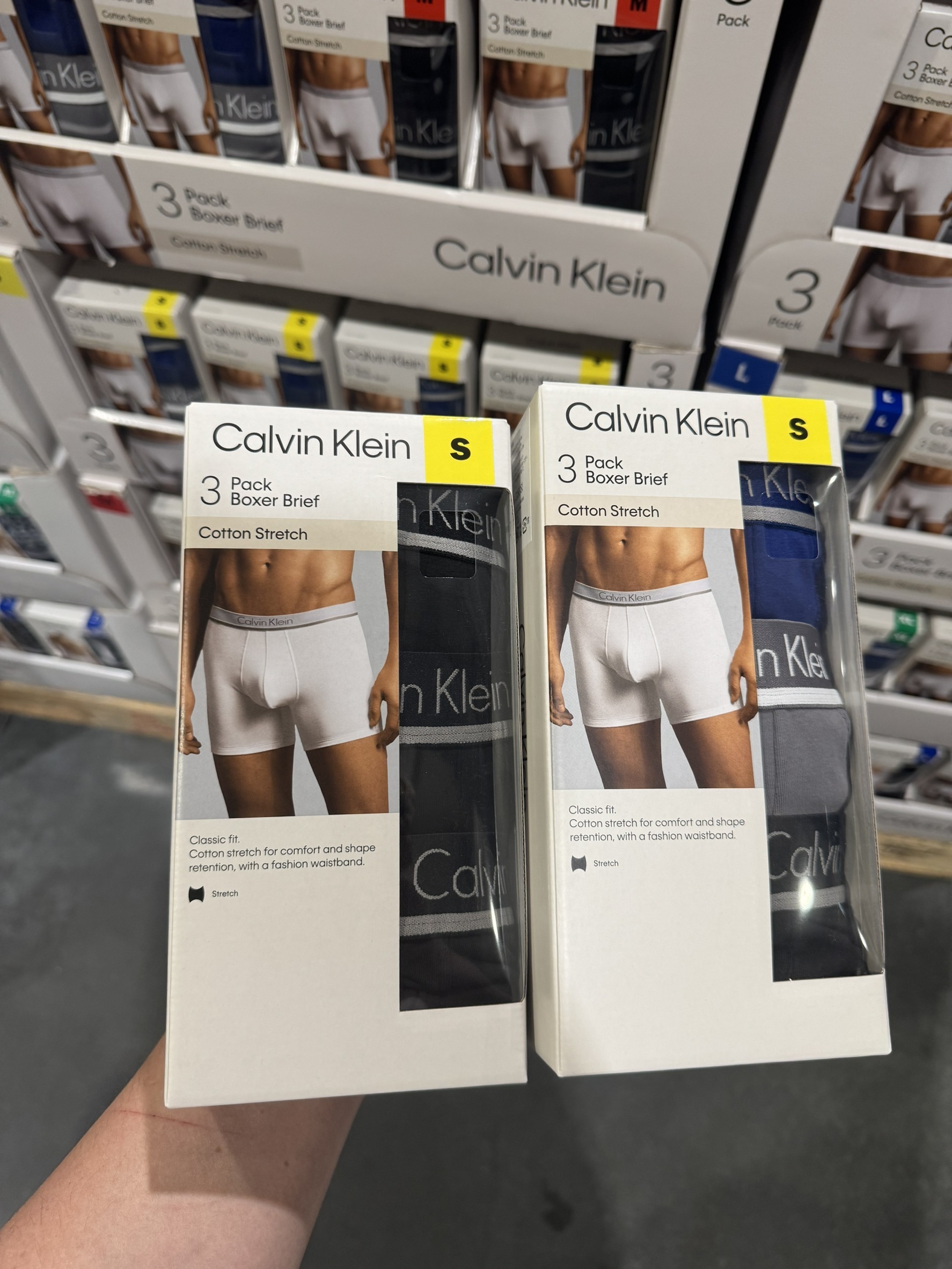 【日本限時連線代購】CALVIN KLEIN MENS STRETCH BOXER CK 男款 平口內褲 四角褲 三入組 兩款