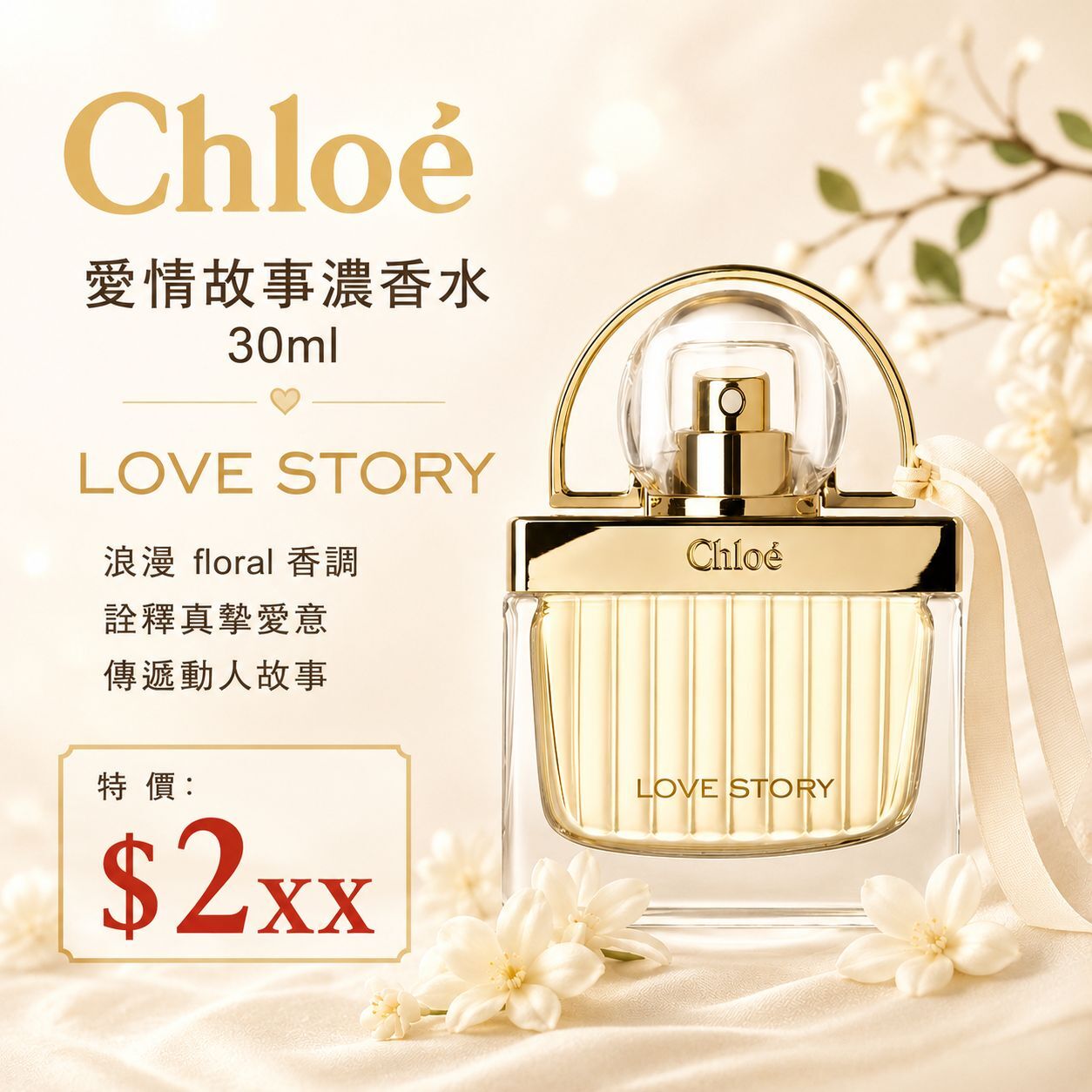 LYS01731 Chloé Love Story 爱情故事濃香水30ml