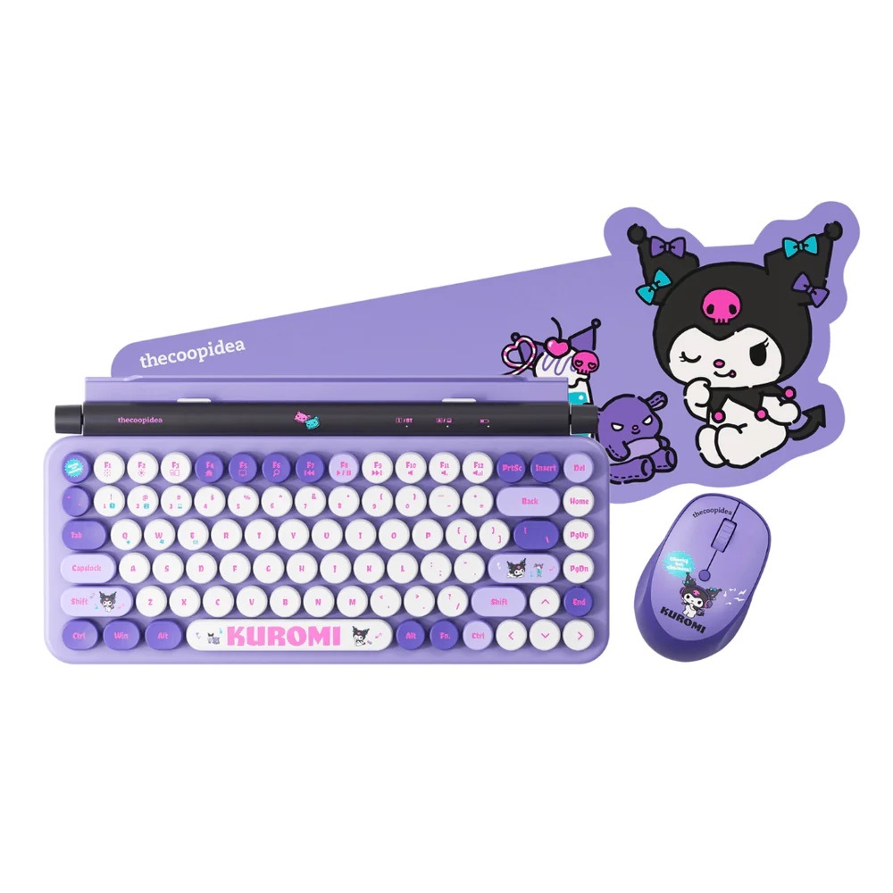 【快閃優惠】Thecoopidea x Sanrio RETRO TAPPY 無線鍵盤及滑鼠套裝