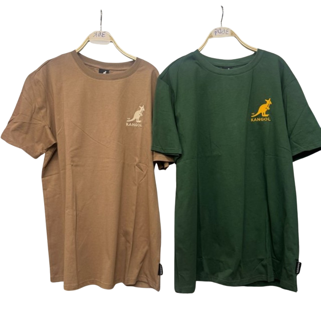 HKCG0511-008 Kangol 拼色領左胸小標Tee(65256003) 深卡其 (A8S-L)