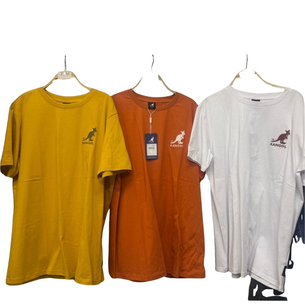 HKCG0511-007 Kangol 拼色領左胸小標Tee(65256003) 中黃 (A7S-XL)