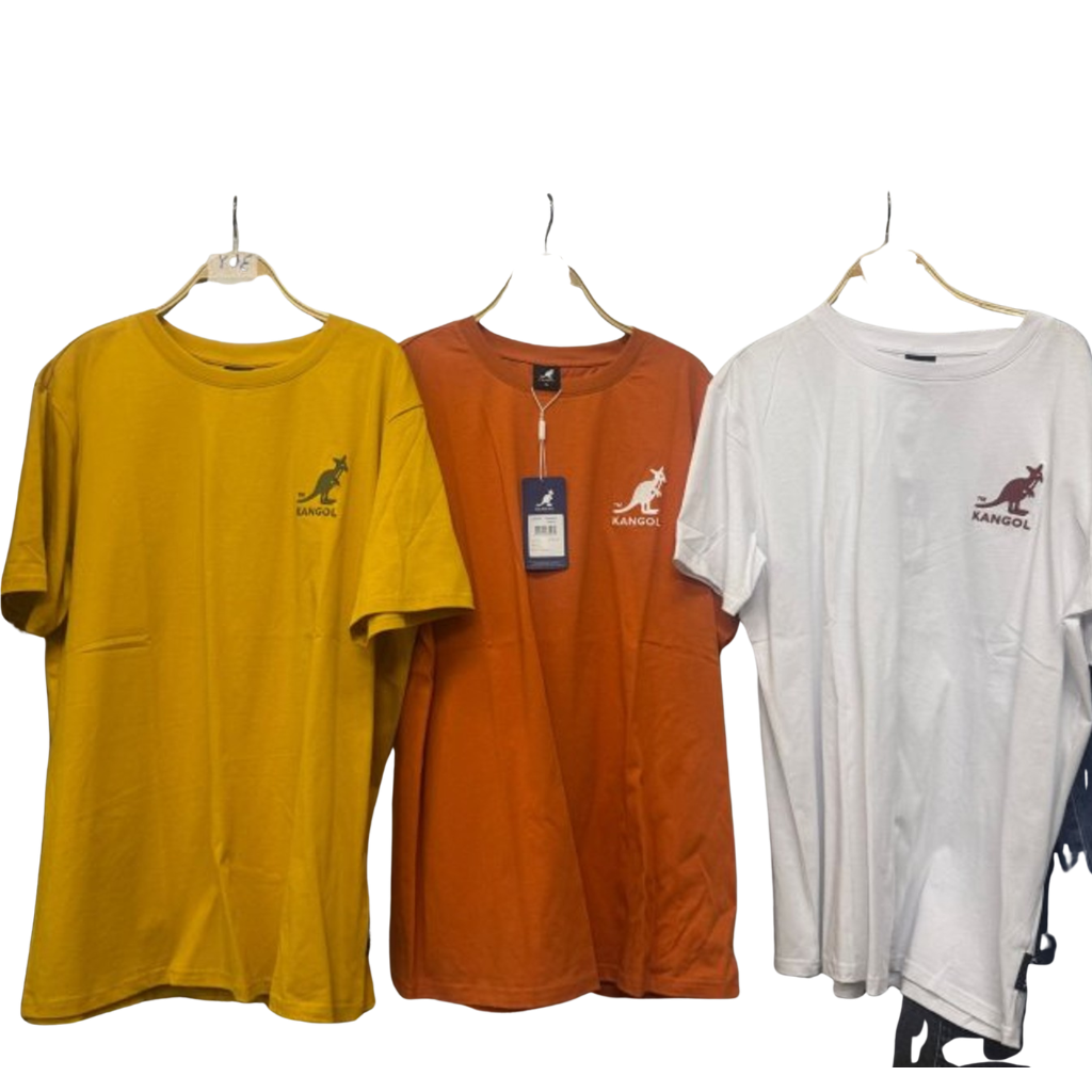 HKCG0511-006 Kangol 拼色領左胸小標Tee(65256003) 中橘 (A6S-XL)